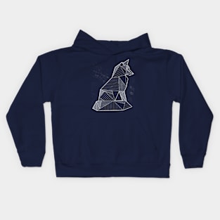 Geometric Nature - Fox Kids Hoodie